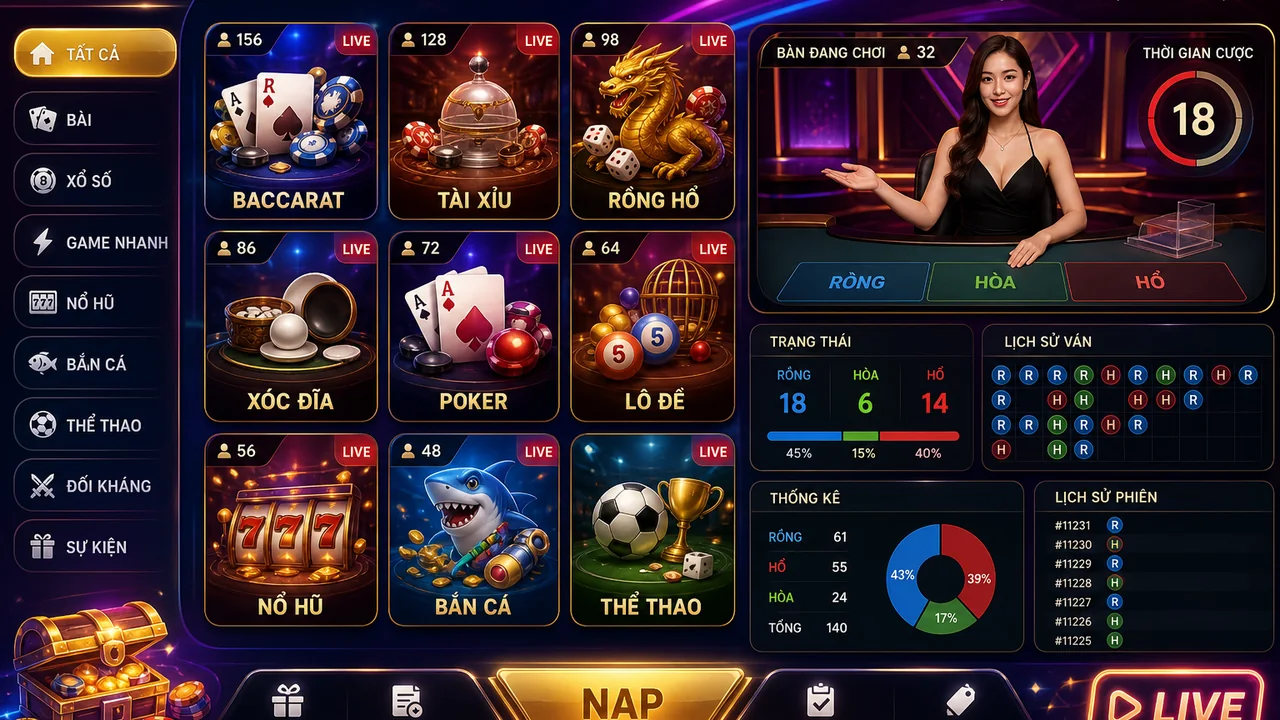 Đọc phòng, hiểu nhịp chơi: từ điển thuật ngữ live game qh88 dễ hiểu