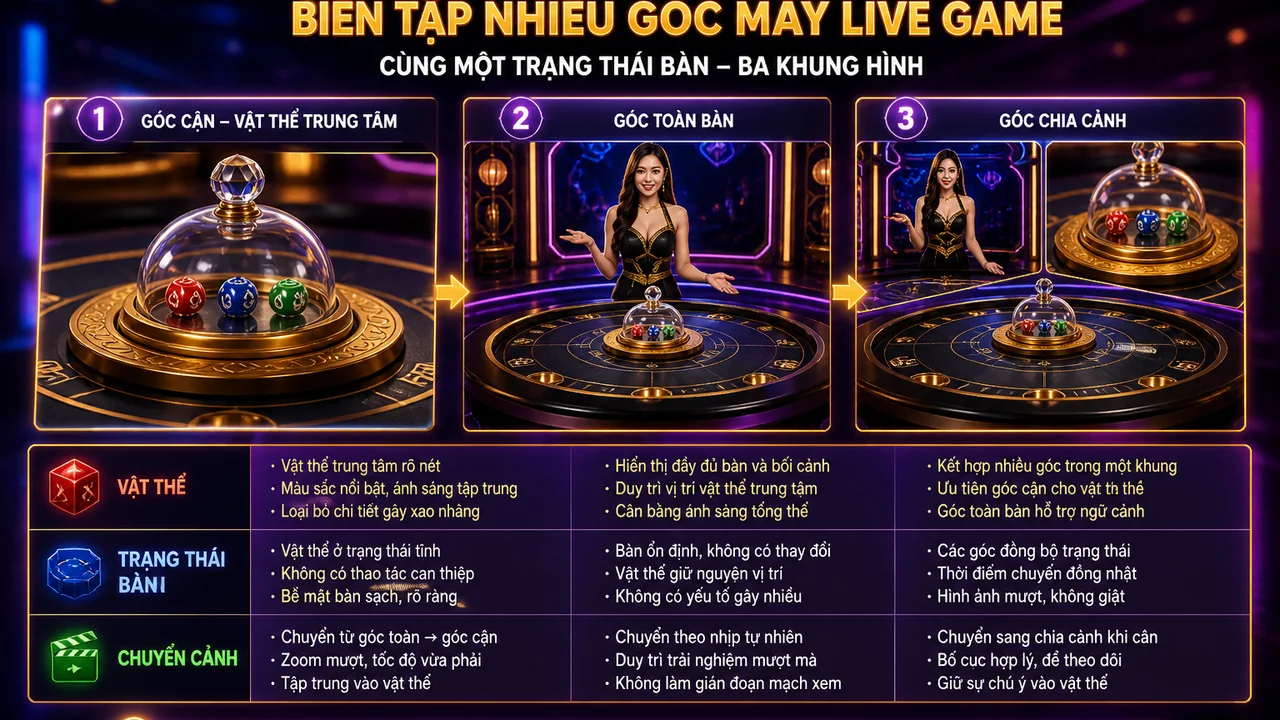Ba kiểu góc quay giúp khám phá định dạng mới trên qh88 dễ theo dõi hơn