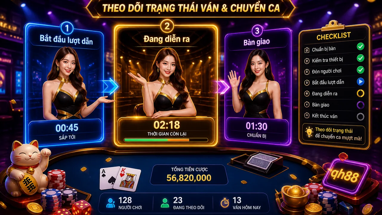 Ba kiểu đổi người dẫn dễ theo dõi: qh88 chọn live game như thế nào?